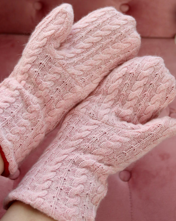 Upcycled Wool and Cashmere Mittens