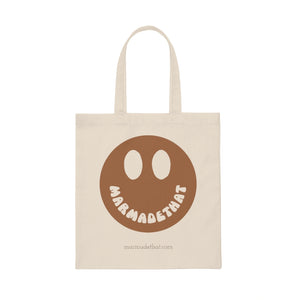 MarMadeThat Smiley Canvas Tote Bag