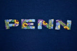 Custom Floral Block Letter Embroidery (Apparel and Hoops)