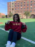 Custom Floral Block Letter Embroidery (Apparel and Hoops)