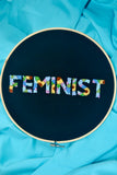 Custom Floral Block Letter Embroidery (Apparel and Hoops)