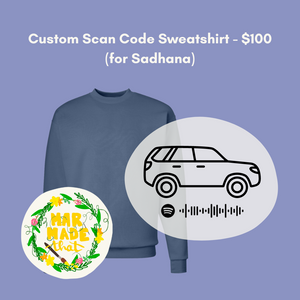 Custom Spotify Maisie Peters Scan Code Sweatshirt for Sadhana