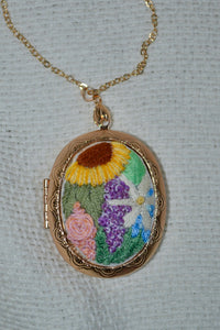 Custom Hand Embroidered Locket