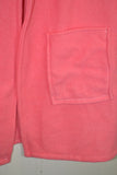 Upcycled Bubblegum Pink Wool Blanket Coat - Zero Waste Sustainable Fashion (Size XL)